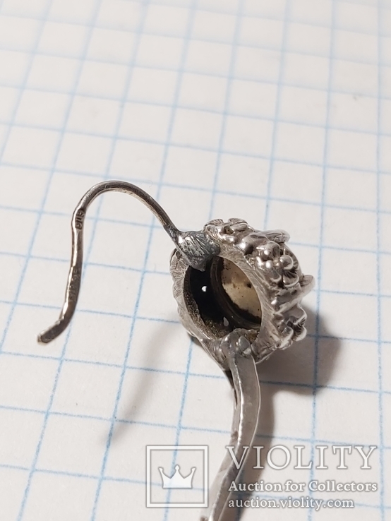 Серебряные серёжки и кольцо., фото №5