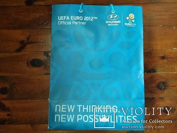 Euro 2012 Футбол Poland Ukraine.Пакет-сумка из картона., фото №2