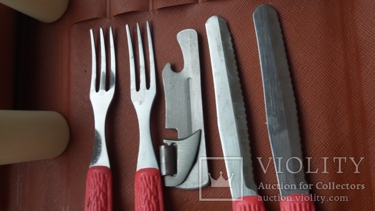 Набор (Ножи+вилки+открывалка,солонка,перечница и блюда) ., фото №11