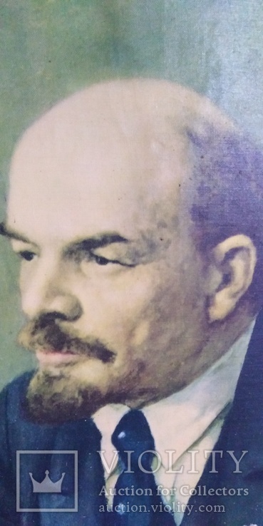 Репродукция картины В. А. Серова " Ленин" в раме., фото №5