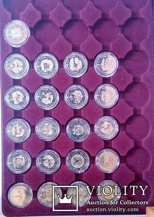 21 монета "Області України" одним лотом, 20 біметал, 5 грн, 1 нейзільбер, 2 грн, фото №4