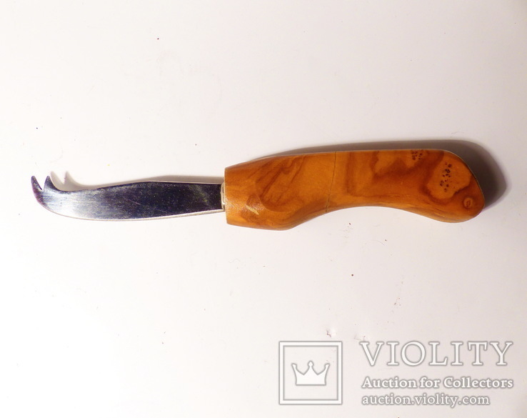 Карельская берёза - нож сырный -, фото №2