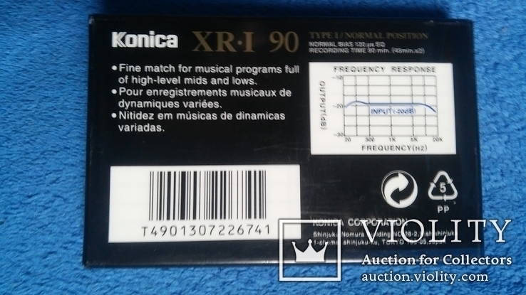 Новая  Аудиокассета Konika Extra response XR-I 90 Type I/normal position, фото №5