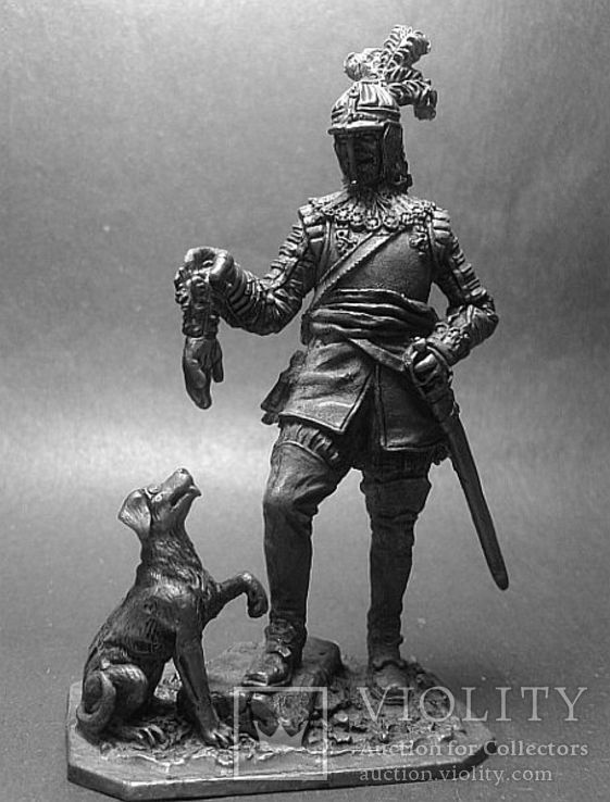 Германия. Кавалерист с собакой, 1650 год