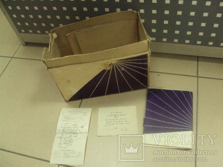 Коробка и паспорт к малогабаритный диапроектор свет дм-2, фото №9