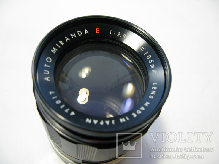 Auto MIRANDA E 1:2.8 f=105mm Lens made in Japan, фото №5