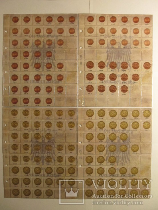 Альбом-каталог для разменных монет Веймарской Республики 1919-1938гг, фото №4