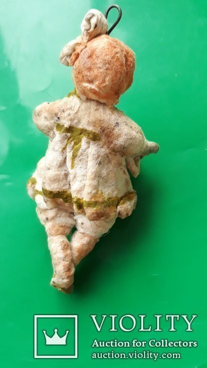 Елочная игрушка Девочка с ягодами папье - маше, фото №5