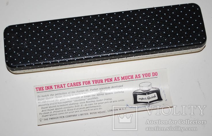 Оригинальная упаковочная коробка с инструкцией от Parker61, 50-е года., photo number 7