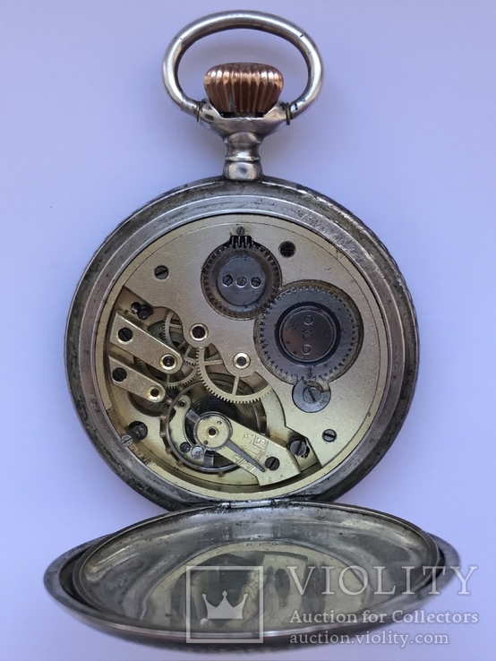 Часы карманные серебро(чернь, золотые вставки) Австрия, Вена. Конец 19 века, фото №9
