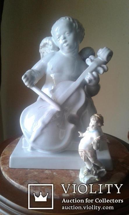 Ангел с виолончелью. к.XIX - нач.XX в. Jugendstil. Н-28., фото №3