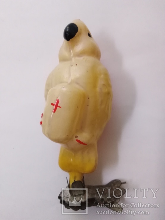 Ёлочная игрушка попугай с Айболита