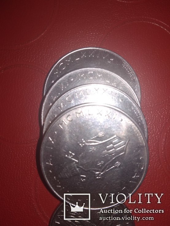 Монеты Ватикана(5шт.) .Погодовка., фото №3
