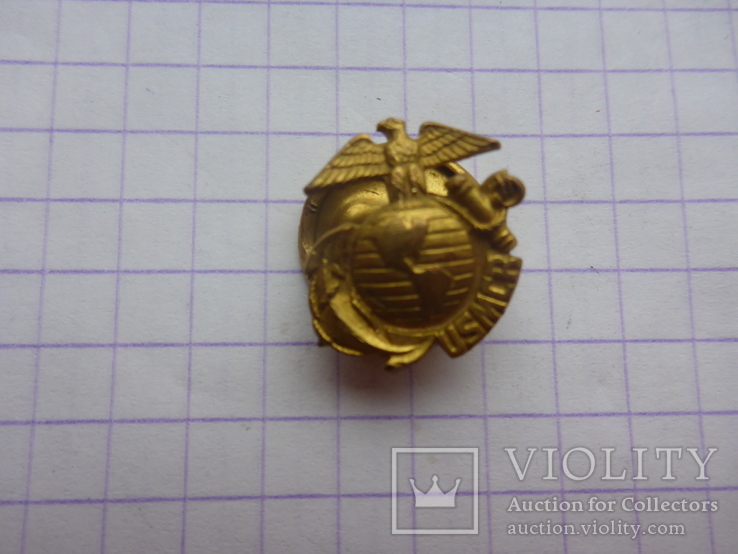 WWII MARINE CORPS RESERVE MEMBERSHIP LAPEL PIN BUTTON USMC WW2 - KOREAN WAR