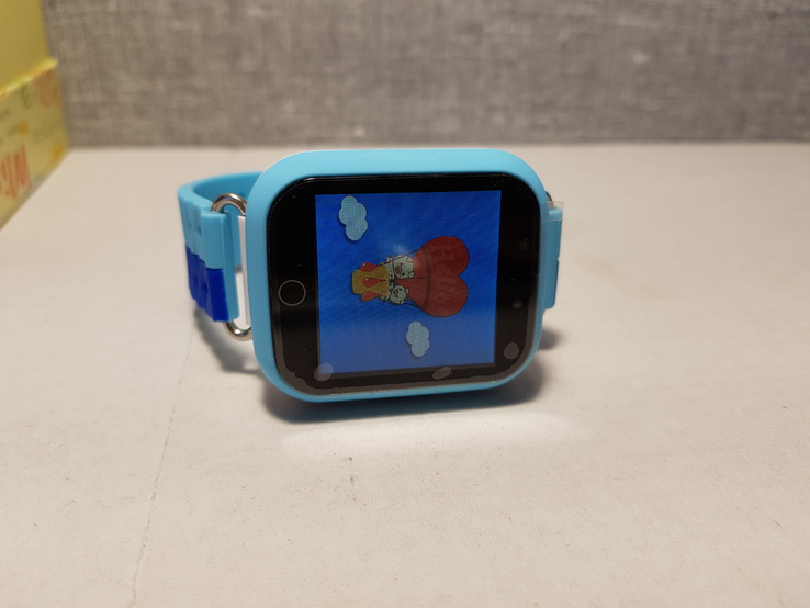 Детские телефон часы с GPS трекером Q750 Blue, фото №4