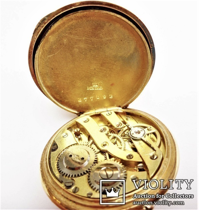 Карманные золото 585 часы, фото №7