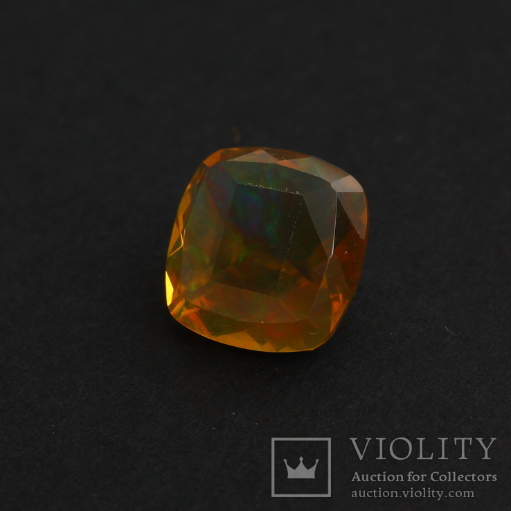 Эфиопский огненный опал AAA 4.08ct 11x11.4mm, фото №5