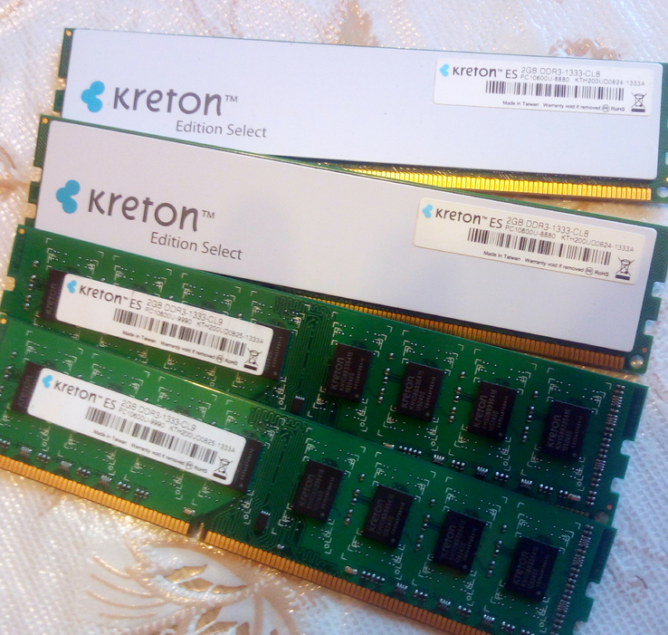 Оперативная память KRETON DDR3-1333  2GB   4 планки (8GB)