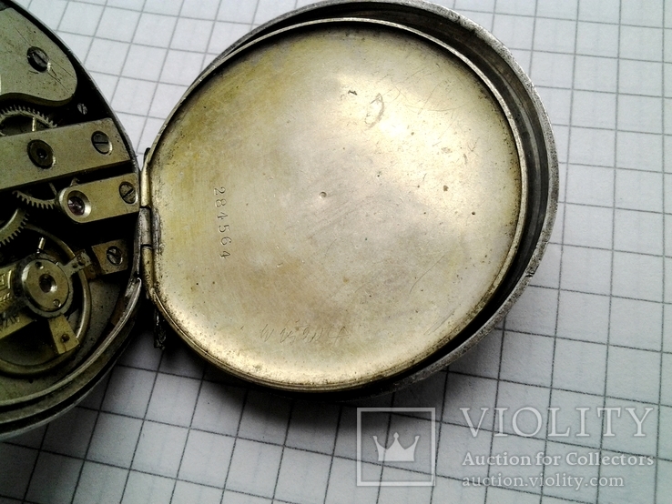 Карманные швейцарские часы, 0,800 проба (под восстановление, запчасти), фото №10