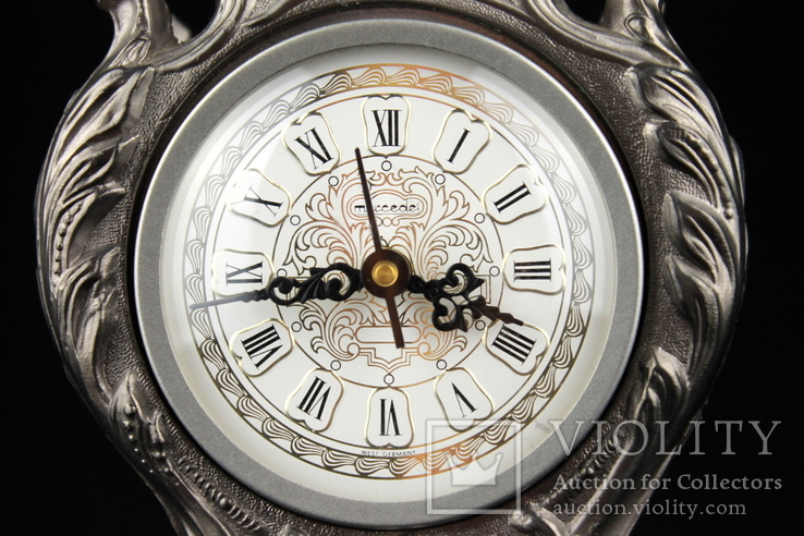 Настольные часы в оловянном корпусе Mercedes Electronic. Германия (0507), фото №4