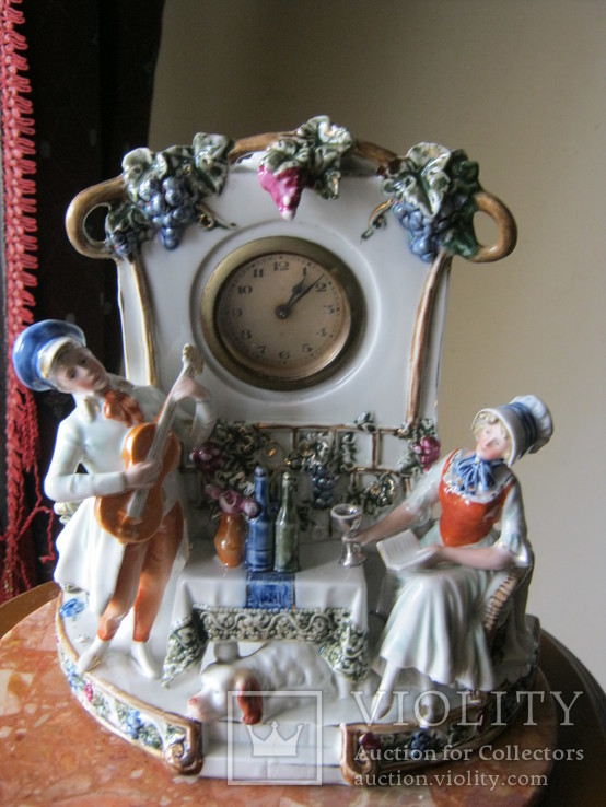 Настольные (каминные) часы с композицией. Германия, нач.ХХ в, фото №2