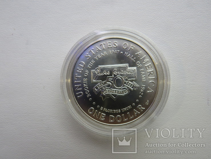 США один доллар 1997 год Робинсон, фото №5