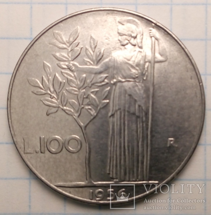  100 лир 1956 год Италия