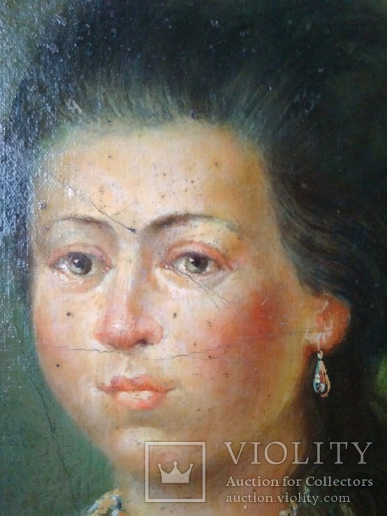 Старинный портрет, не известной девушки., фото №4