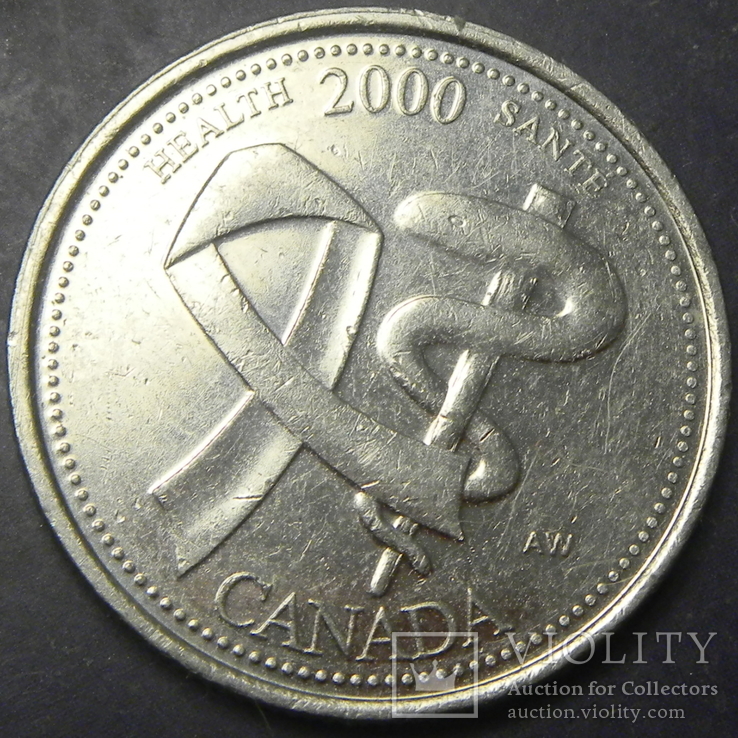 25 центів 2000 Канада Здоров'я