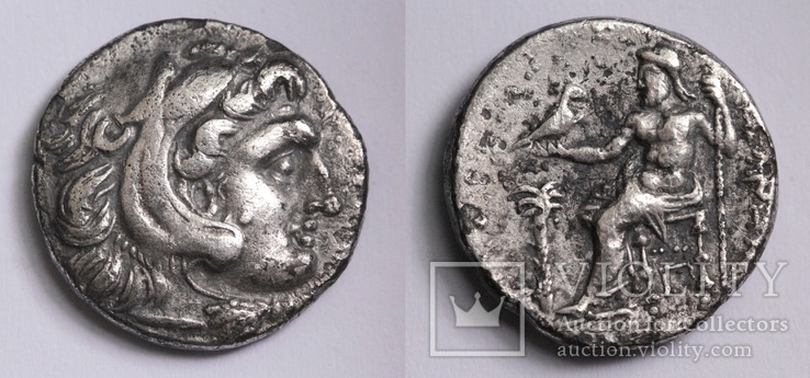 Срібна драхма від імені Александра ІІІ Великого, м.Абідос, 323-317 до н.е., фото №2