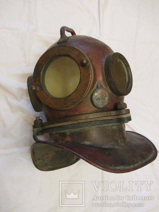 Водолазный шлем ''трёхболтовка'' ВМФ СССР, фото №4
