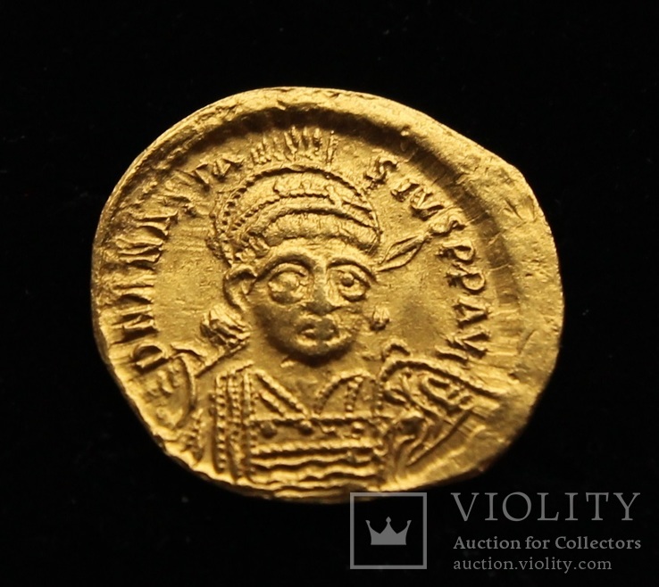 Солид Анастасий 491-518 гг Византия золото