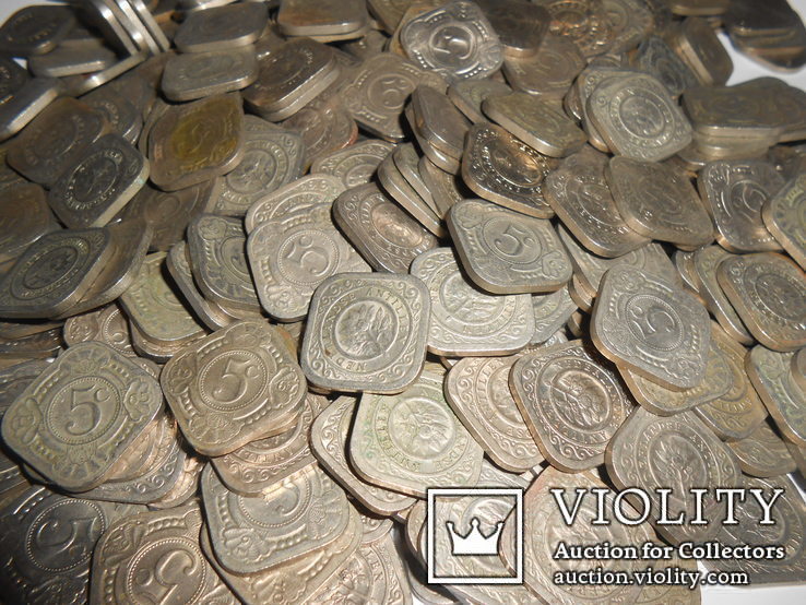 10 шт Монет Голландских Антилов 5центов 1960е, фото №12