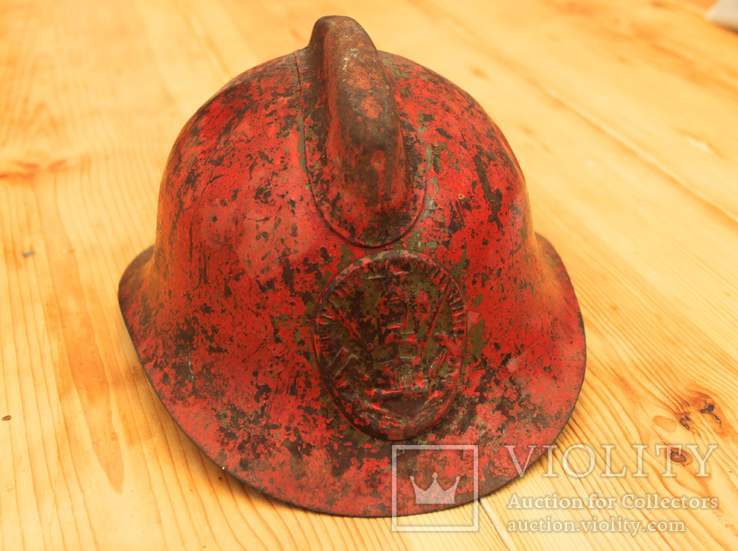 Каска шлем пожарного СССР с подшлемом, фото №3