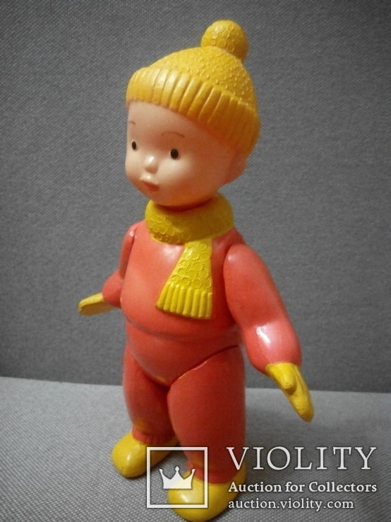 Кукла мальчик Лыжник целлулоид шостка СССР, фото №10