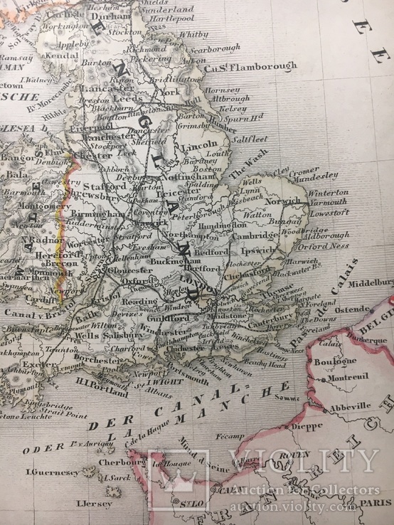 Карта Англія, Шотландія, Ірландія. 1849р. (лист 245*295), фото №4