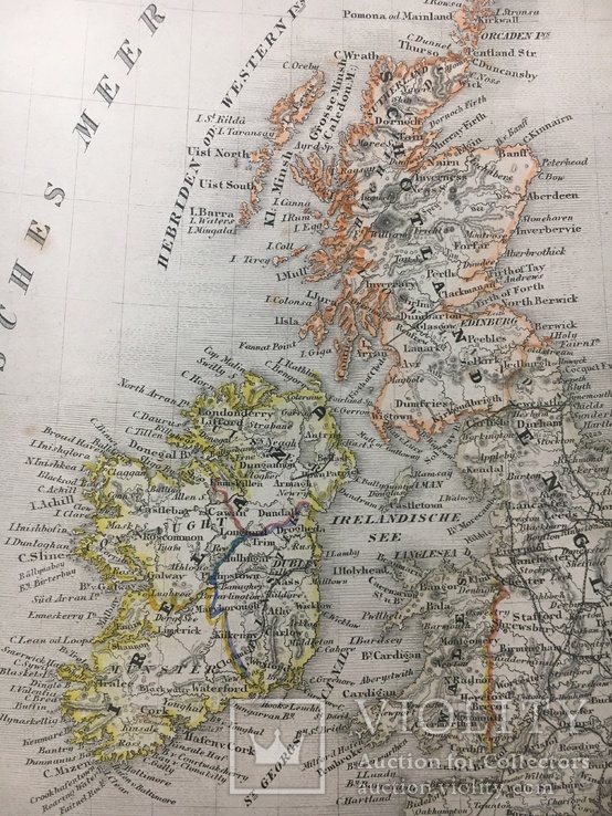 Карта Англія, Шотландія, Ірландія. 1849р. (лист 245*295), фото №5
