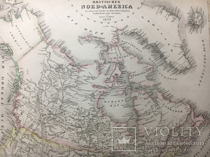 Карта Канада. 1849р. (лист 295*245), фото №3