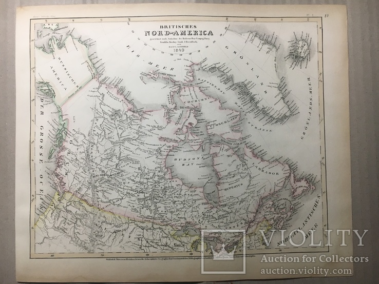 Карта Канада. 1849р. (лист 295*245), фото №5