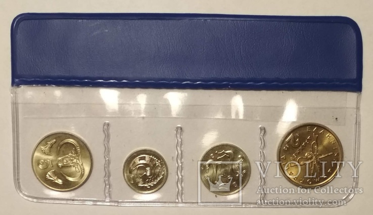 Монеты Кипра в упаковке UNC, фото №3