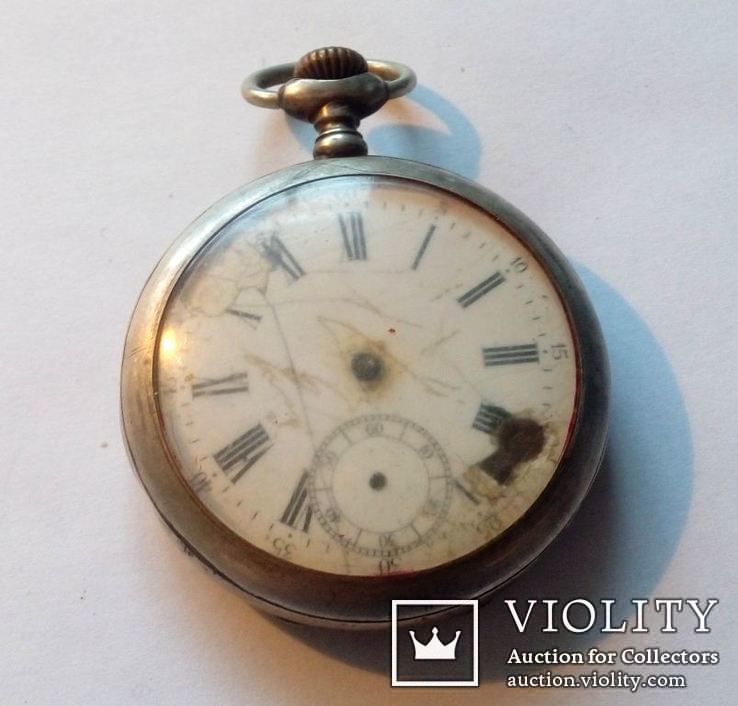 Серебряные Старинные Карманные Часы. 800 проба. на восстановление, фото №3