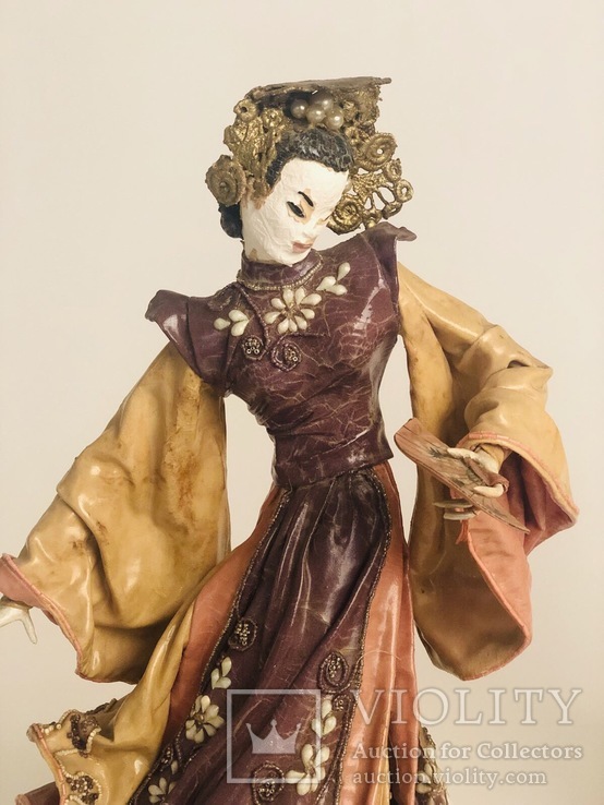  статуэтка папье-маше куклы ткани Kathi Urbach, фото №7