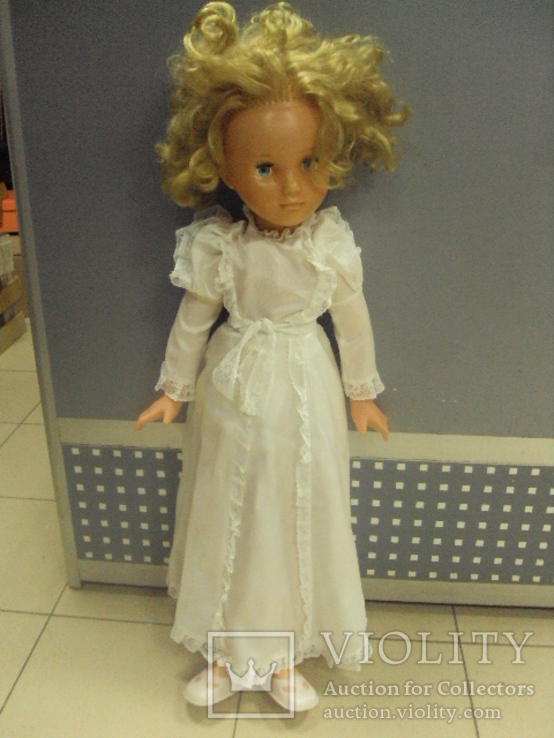Кукла в платье невеста Наташа 74-75 см пластик ссср, фото №2