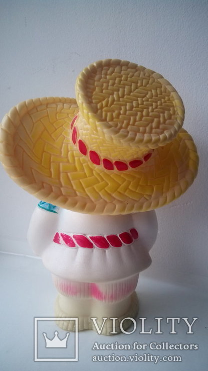 Doll Ukrainian lad in a straw hat and bast shoes Horizon of the USSR, photo number 9