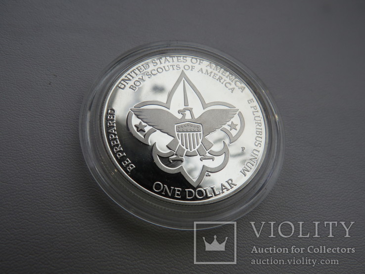 США один доллар 2010 год бойскауты Америки, фото №4