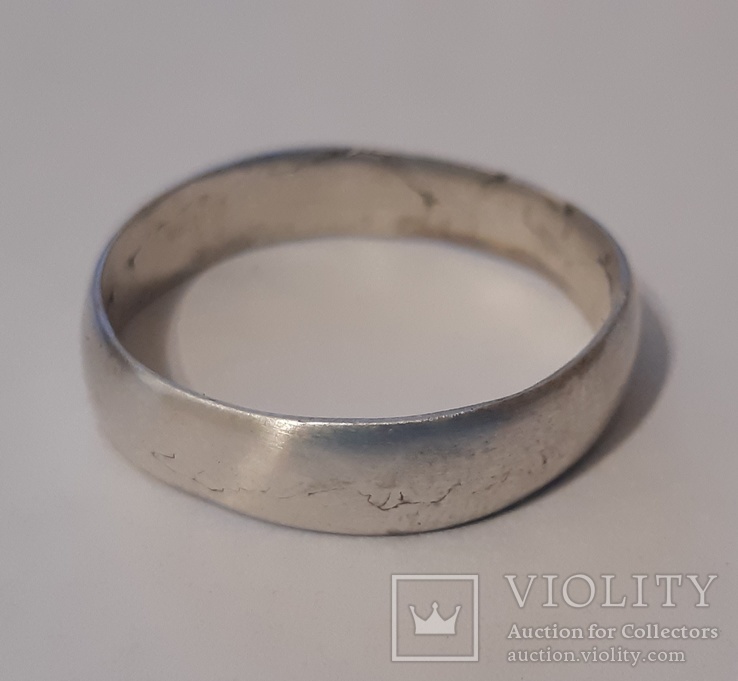 Серебряное самодельное царское кольцо, фото №2