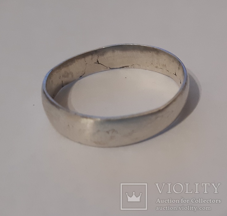 Серебряное самодельное царское кольцо, фото №5