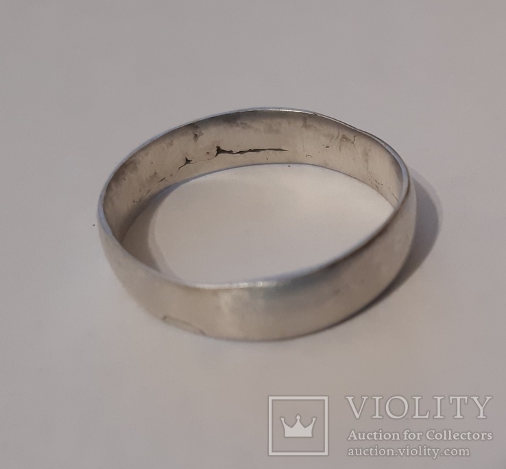 Серебряное самодельное царское кольцо, фото №6