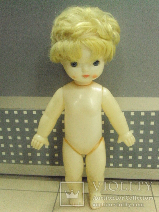 Кукла Нина с красными щеками пластик ссср, фото №2