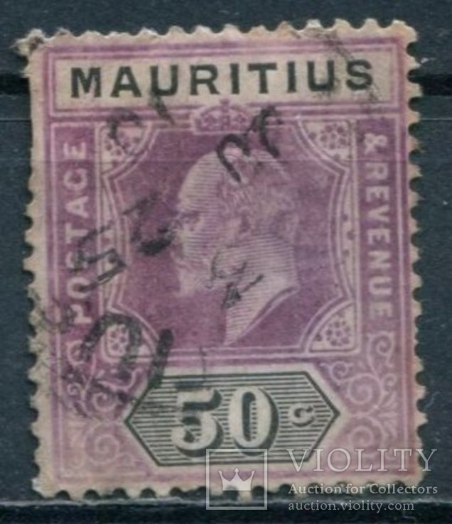 1910 Великобритания Колонии Маврикий 50с